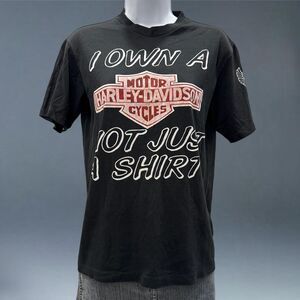 VTG 80s Harley Davidson Single Stitch Tee M USA Made Biker Shirt Sleeve Hit